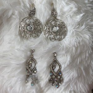 Two sets of dangler earrings